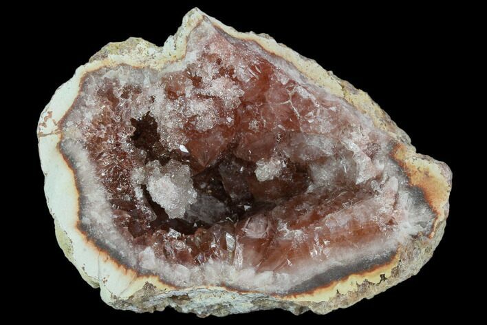 Sparkly, Pink Amethyst Geode Half - Argentina #127298